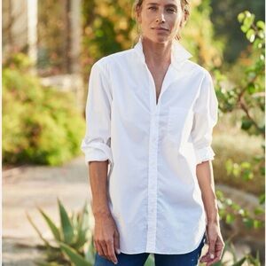 Frank & Eileen JOEDY white button down top, size large